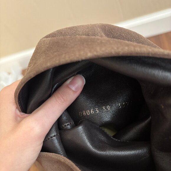 Giuseppe Zanotti Suede Knee High Slouchy Wedge Boots - Picture 16 of 16